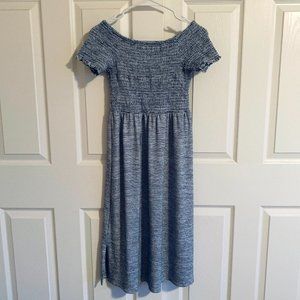 Gap soft spun smocked off the shoulder dress